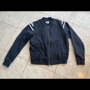 Marine Layer crew neck zip up